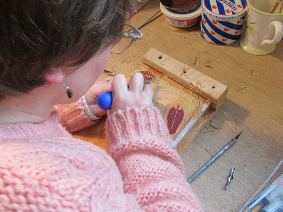 carving linocuts